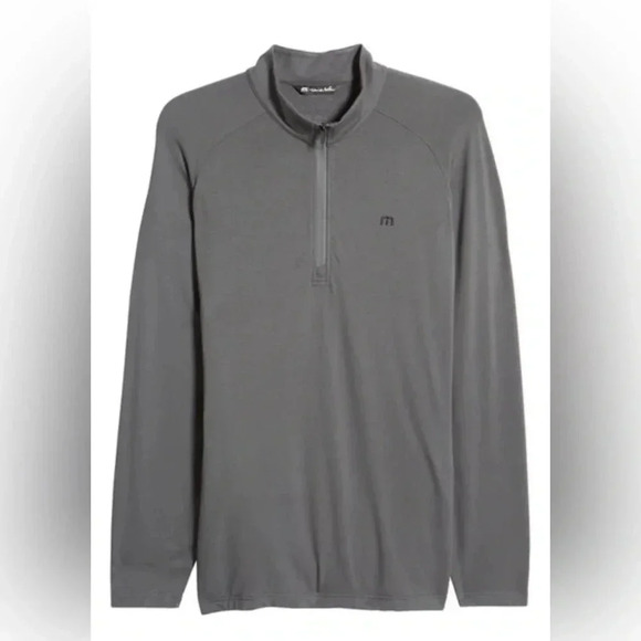 Travis Mathew Men's Networking Mood Indigo Quarter Zip Size L - Picture 2 of 14
